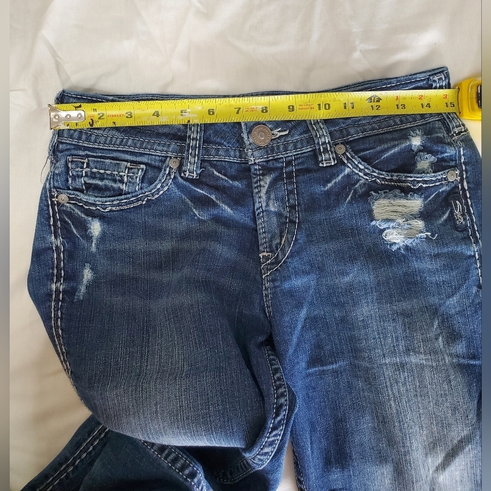 Women's Blue Denim Jeans - Picture 7 of 7